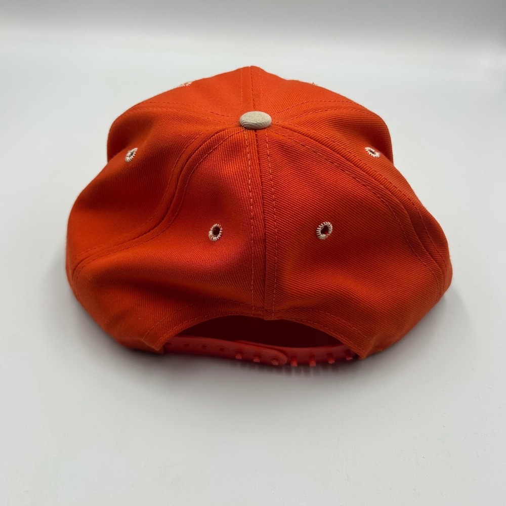 Vintage Clemson Tigers Snapback Hat Orange NCAA College Baseball Cap Green Under - Picture 4 of 5